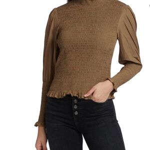 Veronica Beard Elsemere Turtleneck  Blouse Sz 2 NWT